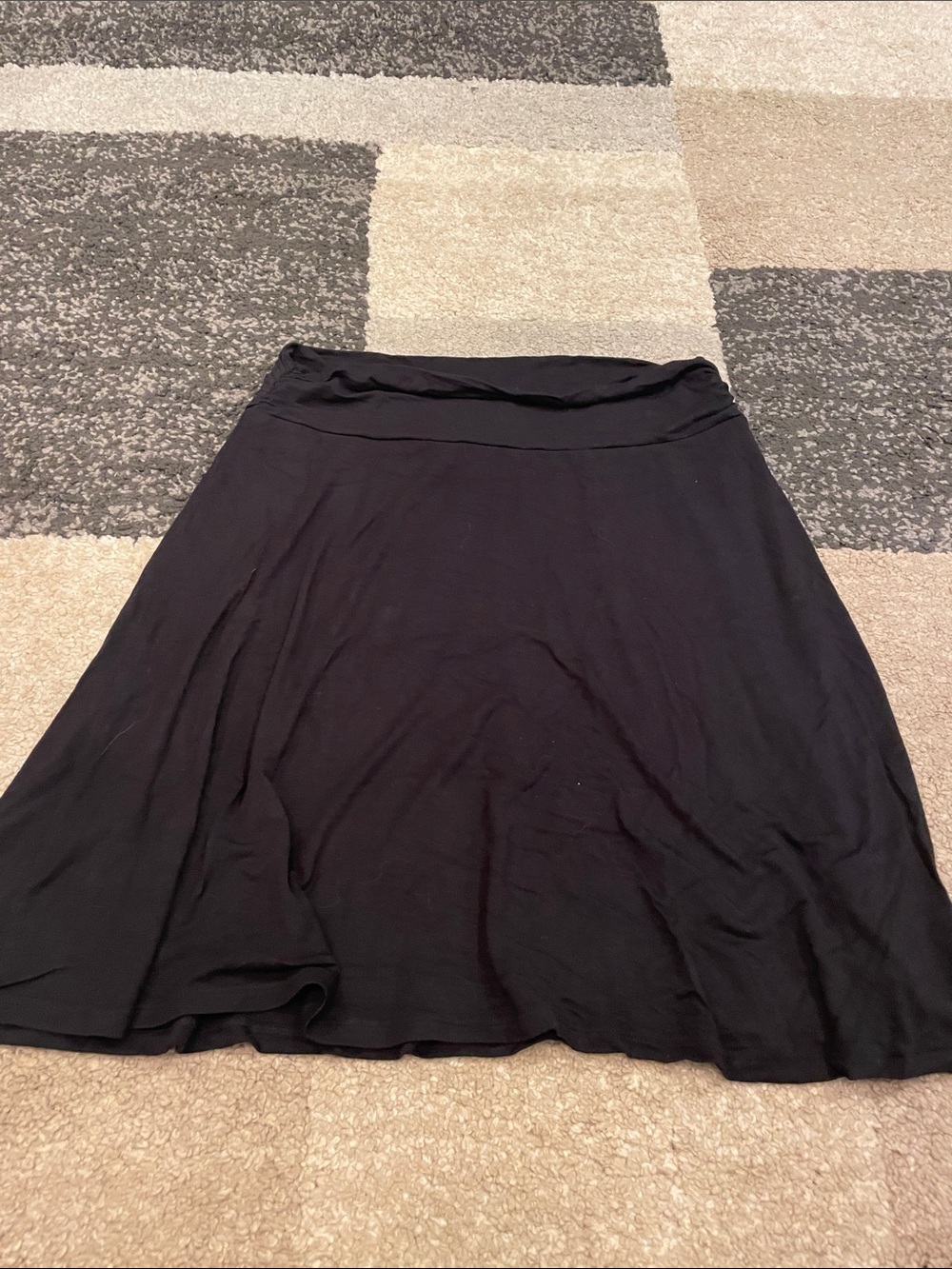 Merona Black A-Line Women's Skirt